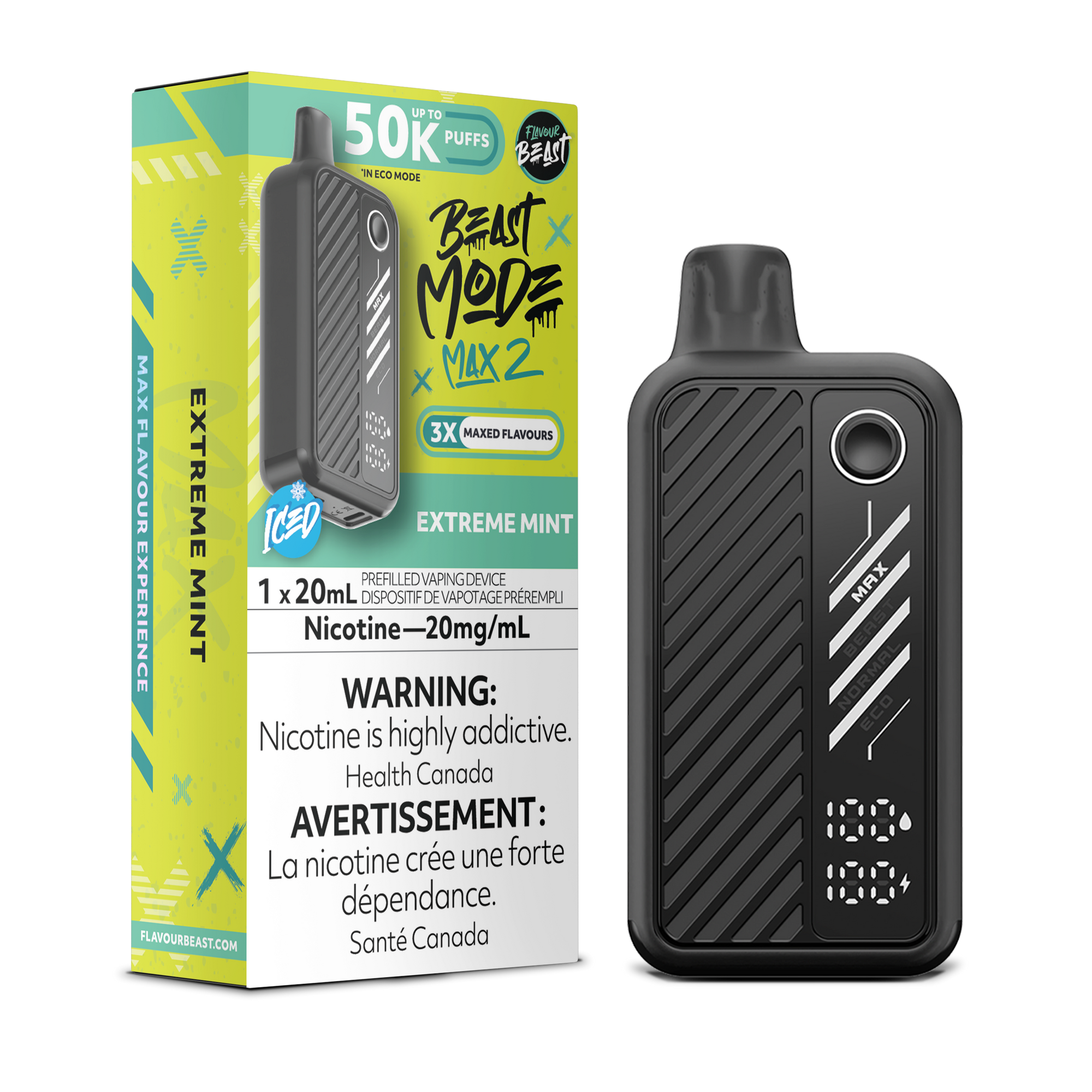 Flavour Beast Beast Mode Max 2 Extreme Mint - 50K