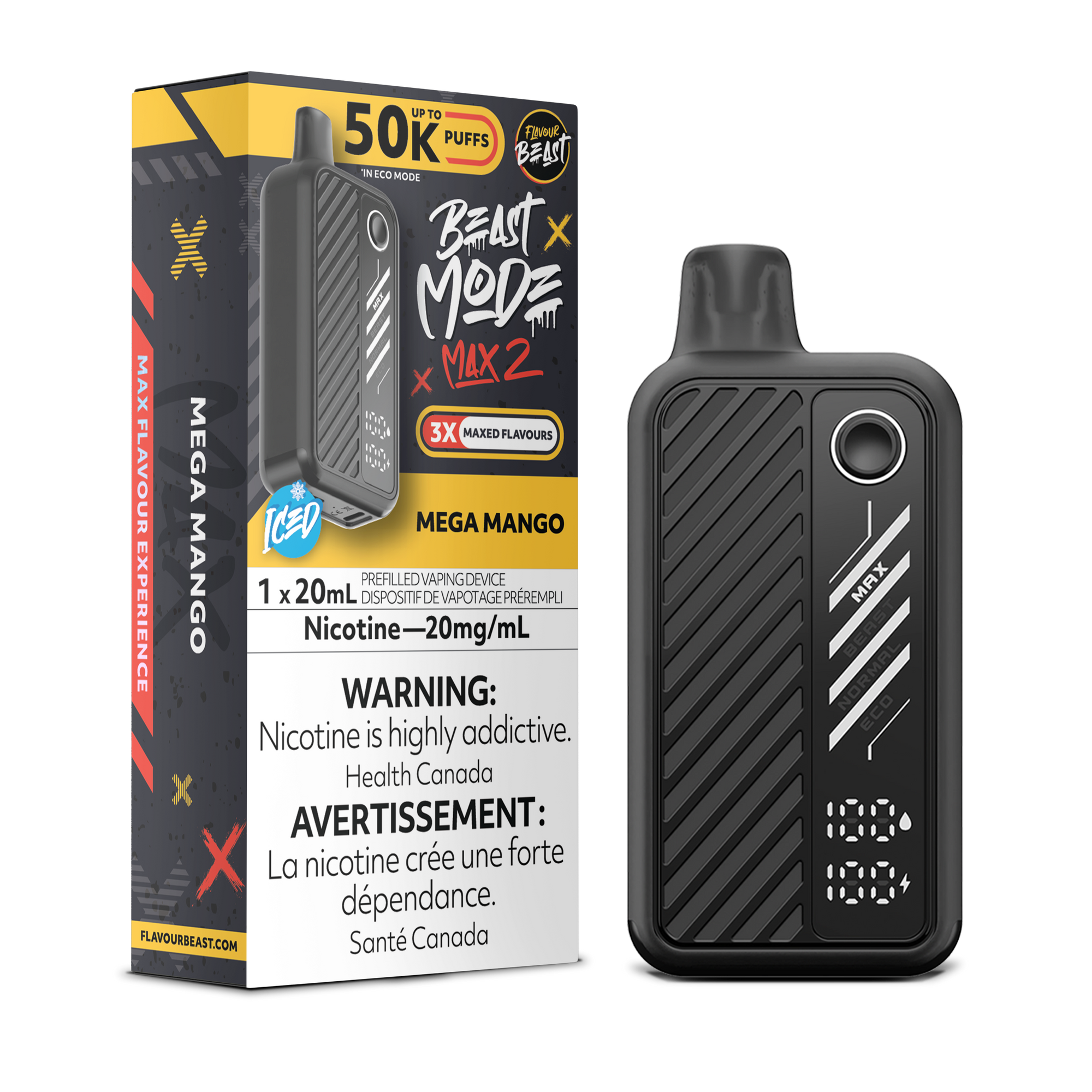 Flavour Beast Beast Mode Max 2 Mega Mango - 50K