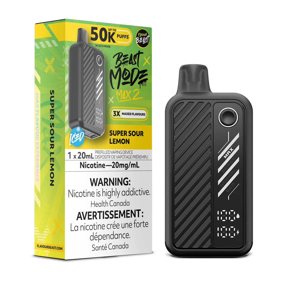Flavour Beast Beast Mode Max Super Sour Lemon - 18K
