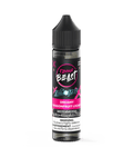 Flavour Beast Dreamy Dragonfruit Lychee Iced 60mL nicotine salt vape juice bottle with black cap on transparent background