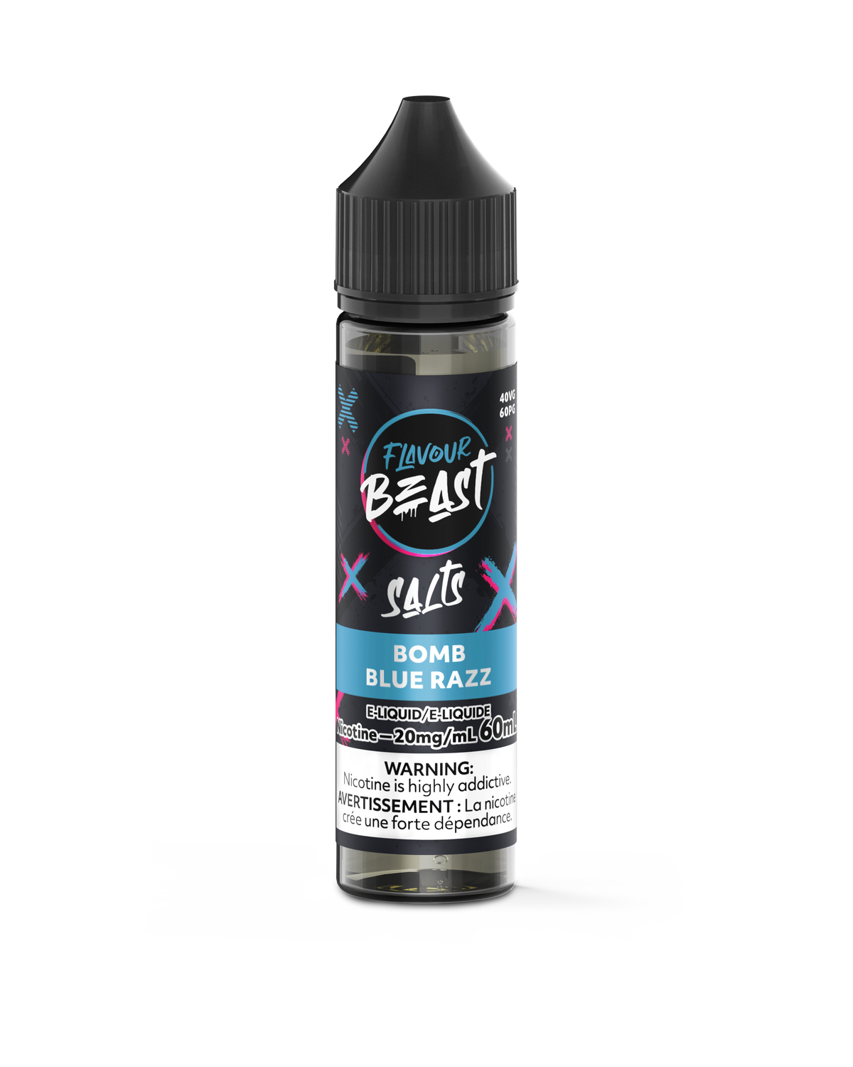 Flavour Beast Bomb Blue Razz 60mL (20mg/mL) E-Liquid | Salt Nic Vape Juice
