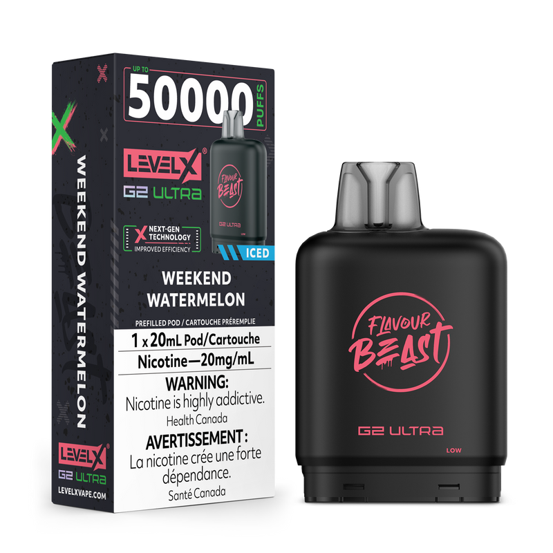 Flavour Beast Level X G2 Ultra 50K - Weekend Watermelon (Iced)