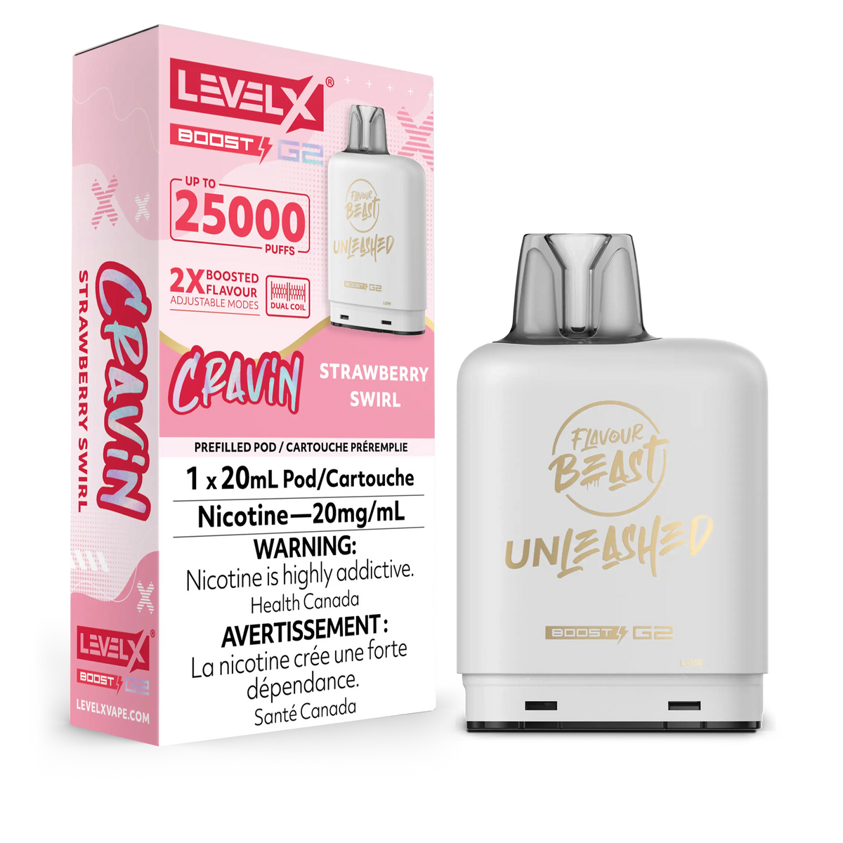 Flavour Beast Level X G2 Ultra 50K - Strawberry Swirl