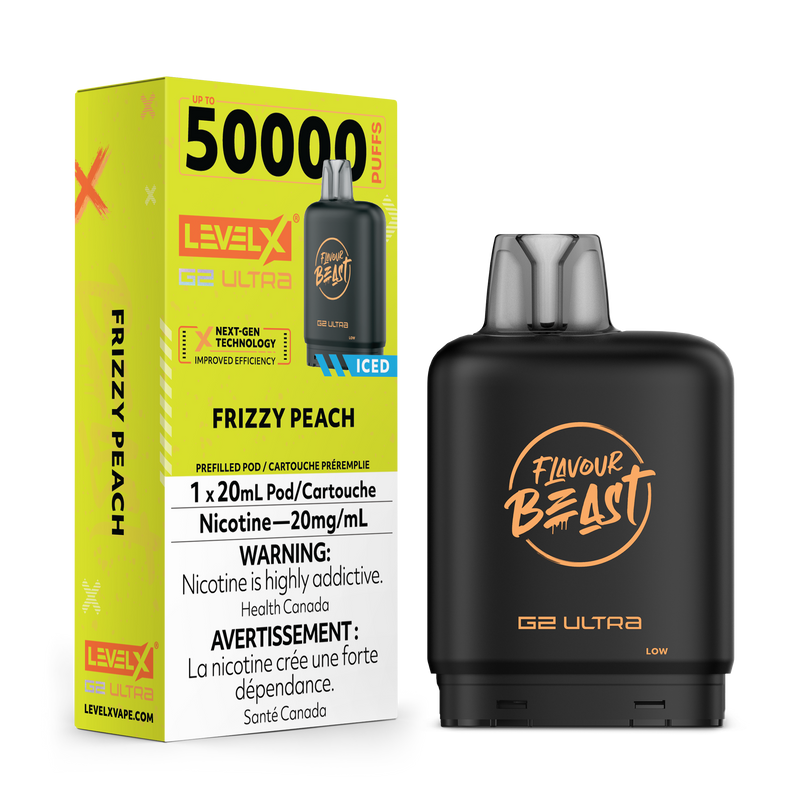 Flavour Beast Level X G2 Ultra 50K - Frizzy Peach (Iced)