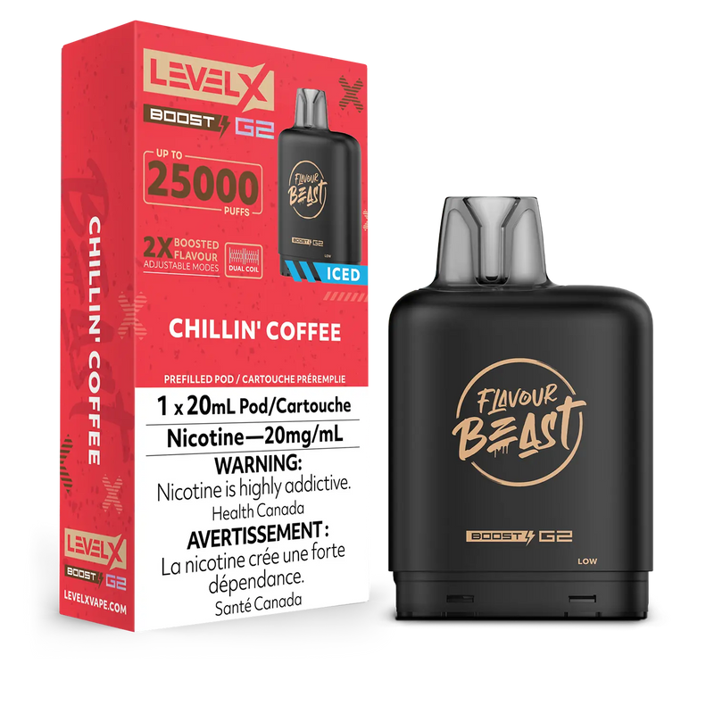 Flavour Beast Level X G2 Boost 25K - Chillin' Coffee