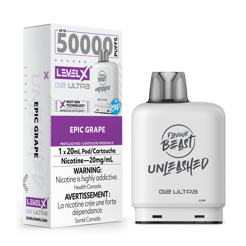 Flavour Beast Level X G2 Ultra 50K - Epic Grape (Iced)