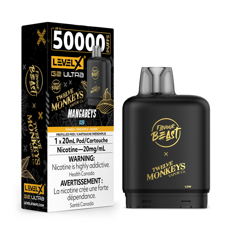 Flavour Beast Level X G2 Ultra 50K - Mangabeys (Iced)