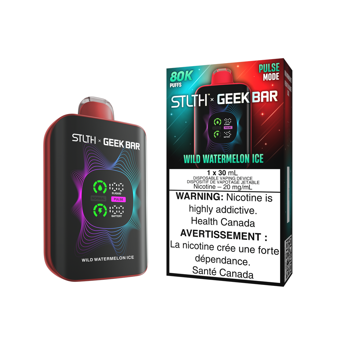 Stlth X Geek Bar - Wild Watermelon Ice (80K)