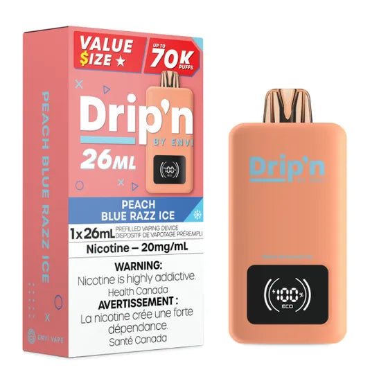 Drip'n by Envi 70K - Peach Blue Razz Ice