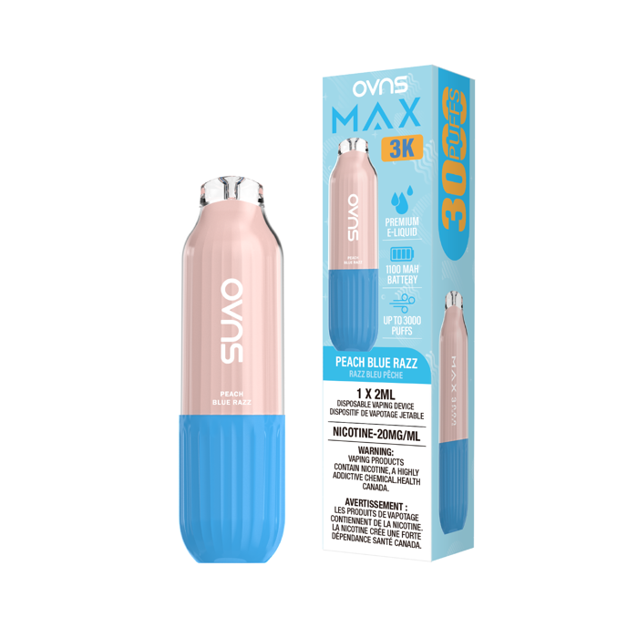OVNS Max 3K Peach Blue Razz